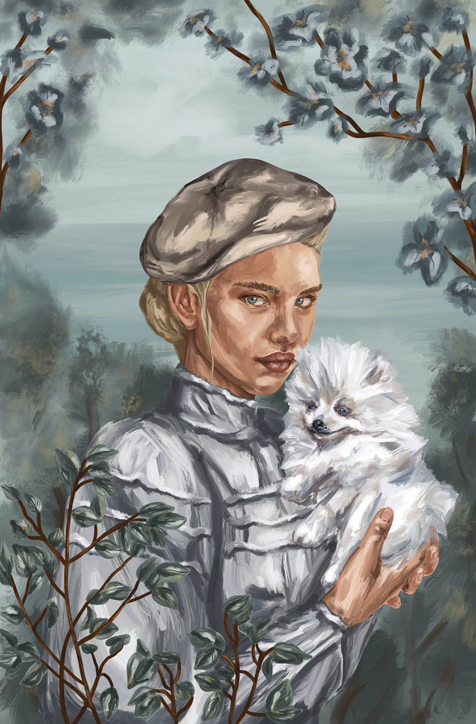 La dama del perrito